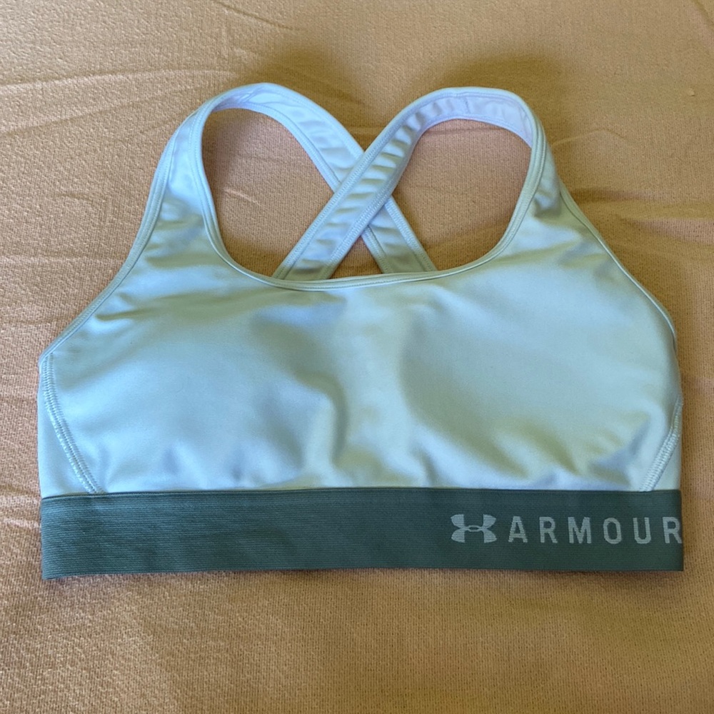 White Under Armour sports bra. Medium